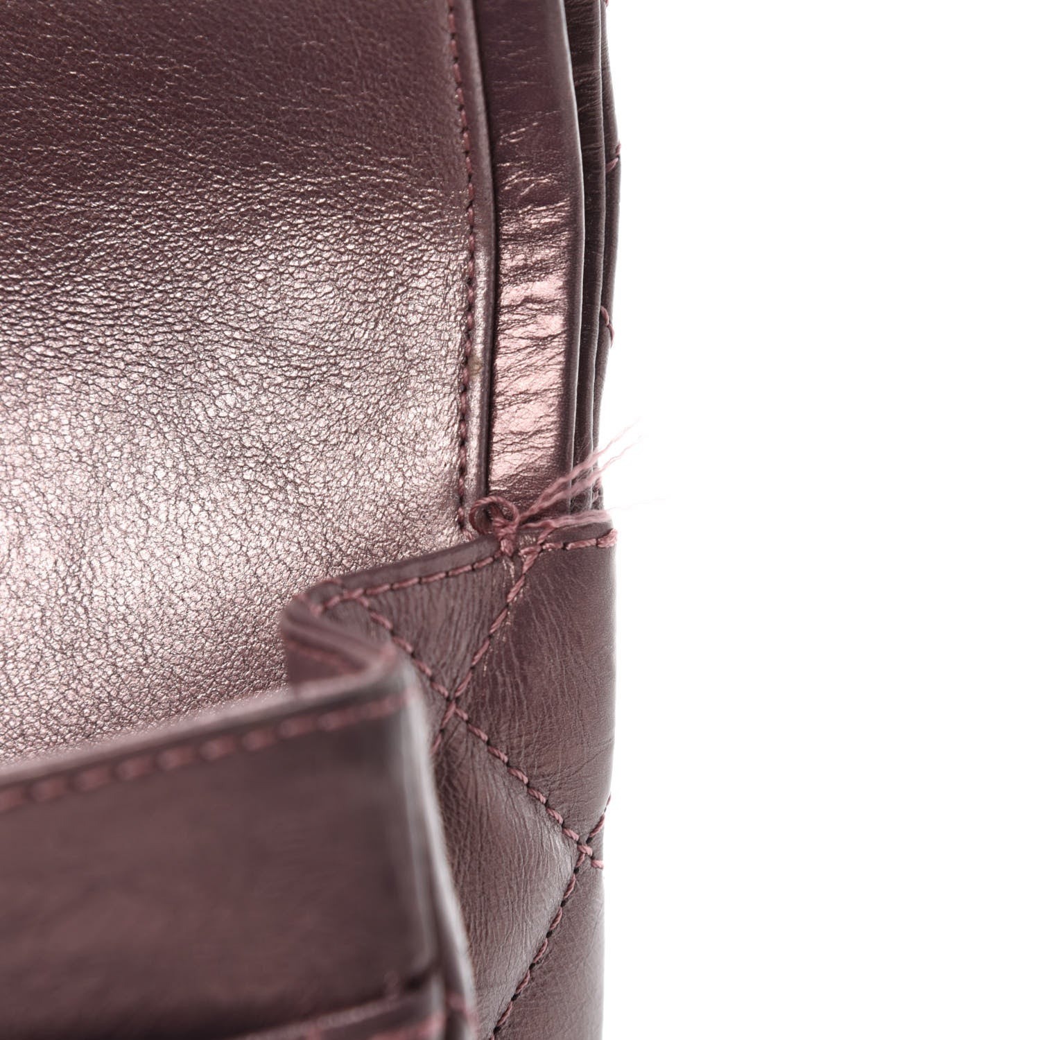 Chanel Metallic Aged Calfskin Quilted 2.55 Reissue 226 Flap Rose Fonce 8 of 13