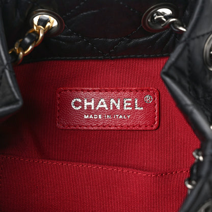 Chanel Aged Calfskin Quilted Small Gabrielle Backpack Black 7 of 11