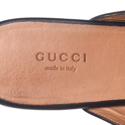 Gucci Calfskin Womens Princetown Slippers 37 Black 9 of 12