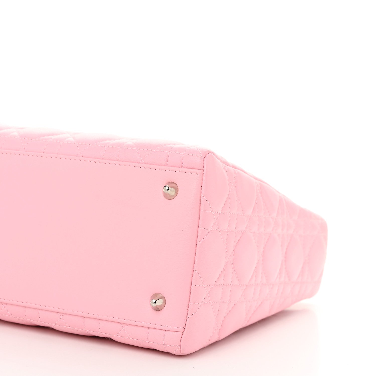 Christian Dior Lambskin Cannage Medium Lady Dior Light Pink 10 of 11