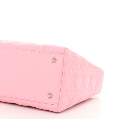 Christian Dior Lambskin Cannage Medium Lady Dior Light Pink 10 of 11