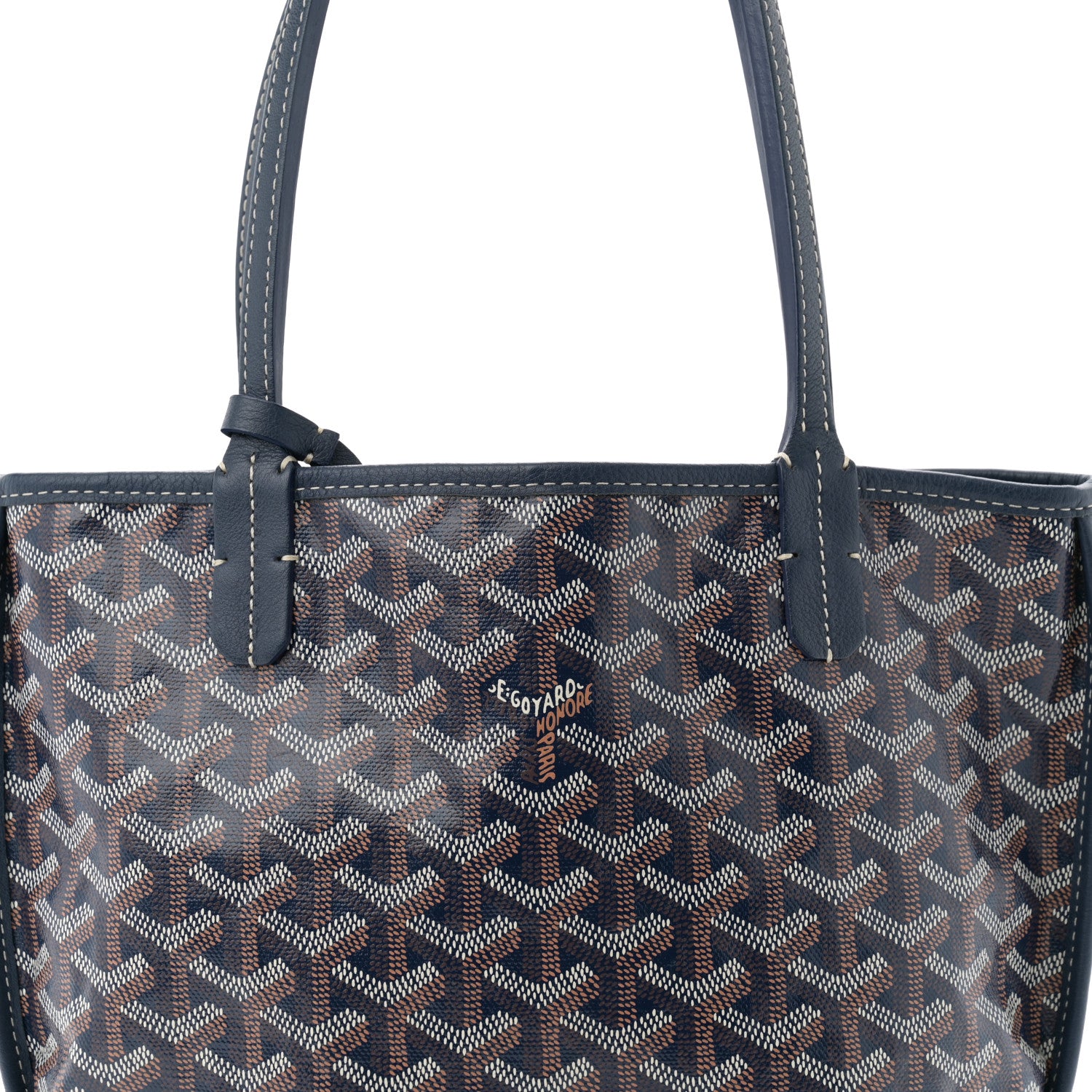 Goyard Goyardine Reversible Mini Anjou Navy 9 of 13