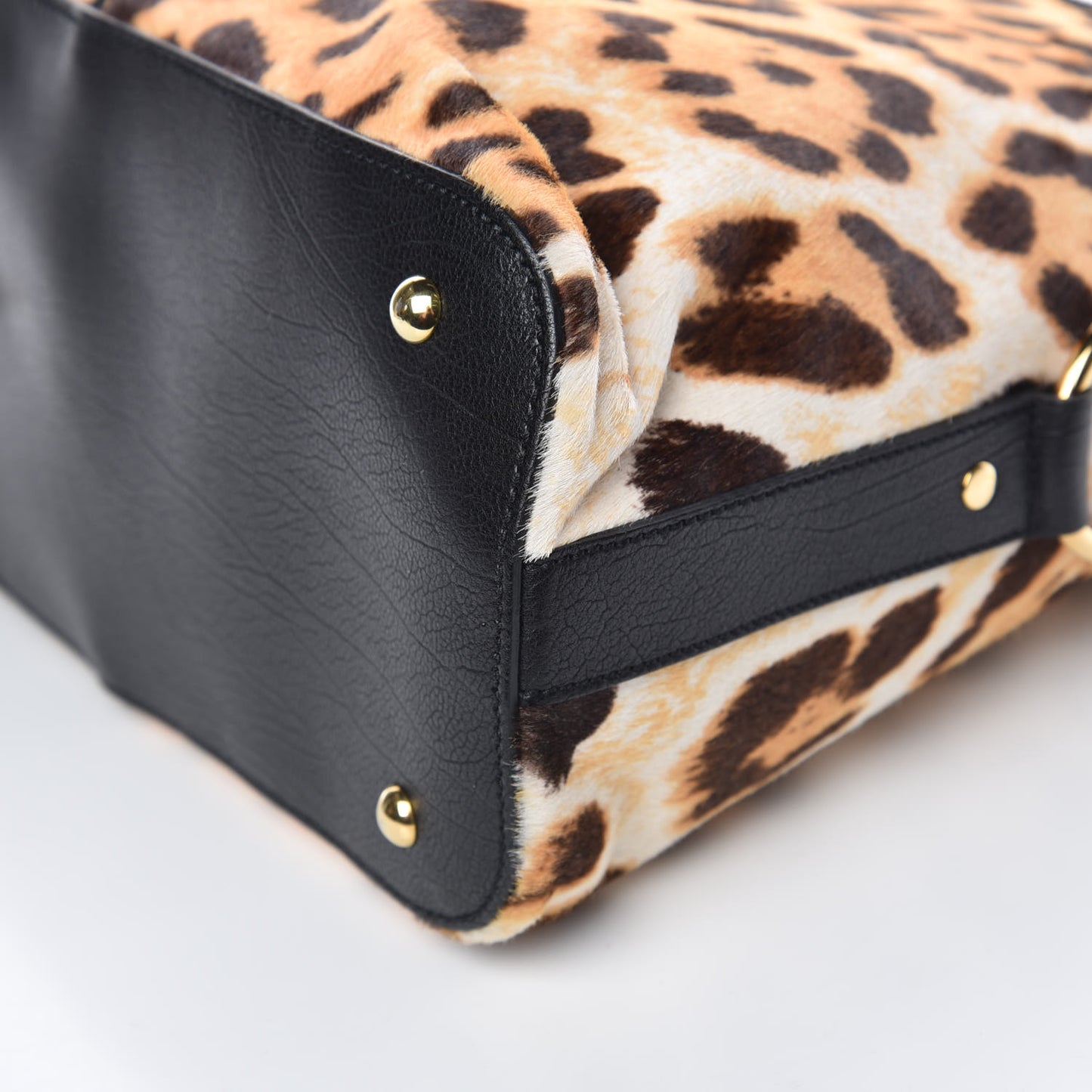 Calf Hair Printed Oversized Muse Leopard