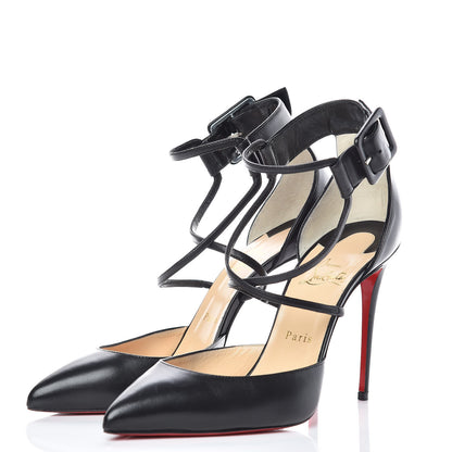 Christian Louboutin Shiny Nappa Suzanna 100 Pumps 40 Black 3 of 11