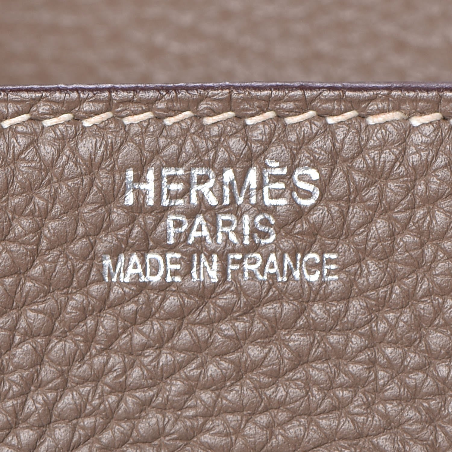 Hermes Taurillon Clemence JPG Shoulder Birkin II 42 Etoupe 22 of 37