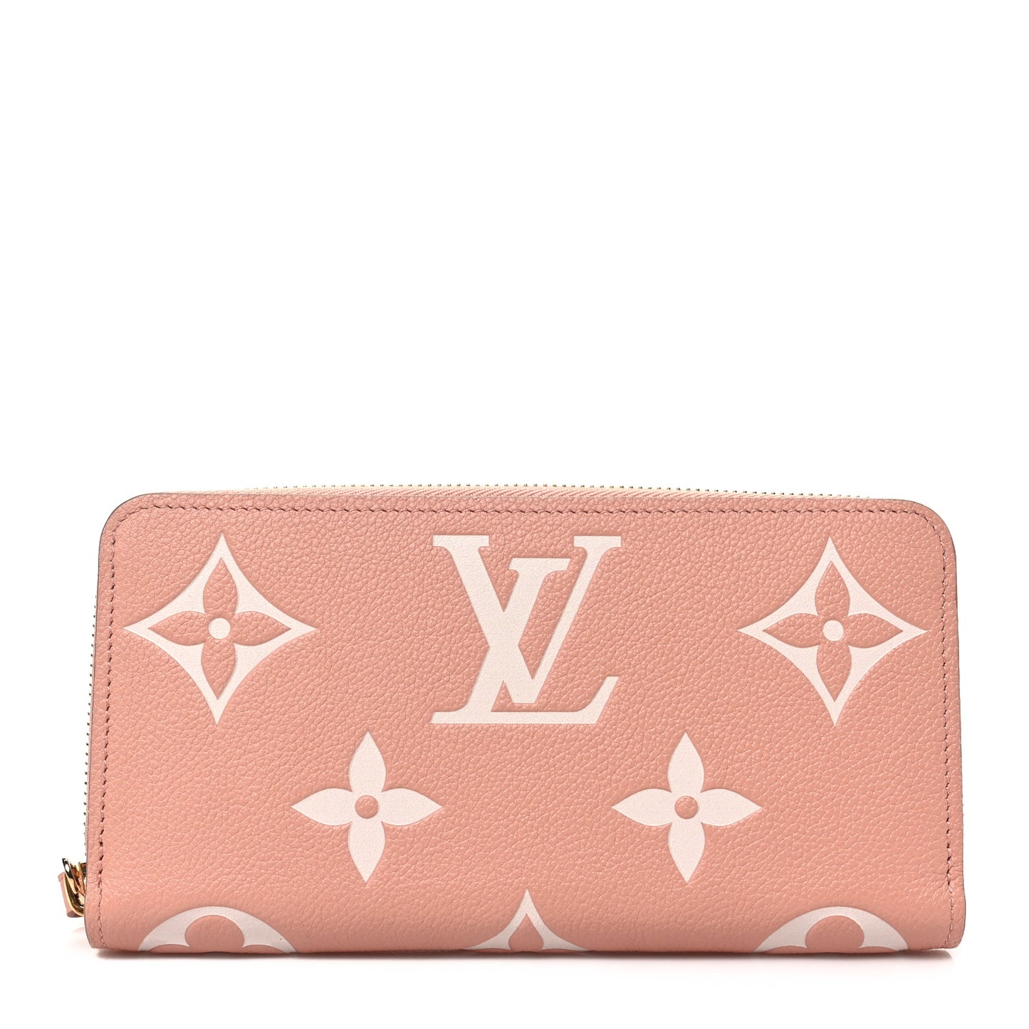 Empreinte Monogram Giant Zippy Wallet Rose Trianon Creme