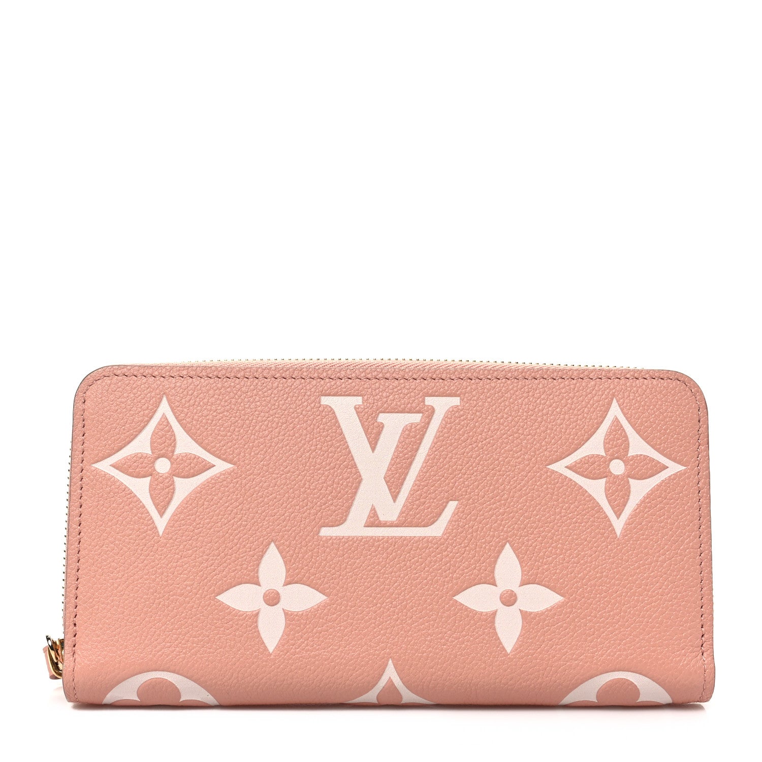 Louis Vuitton Empreinte Monogram Giant Zippy Wallet Rose Trianon Creme 1 of 6