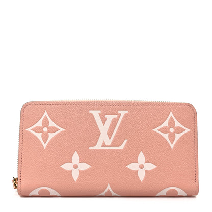 Louis Vuitton Empreinte Monogram Giant Zippy Wallet Rose Trianon Creme 1 of 6
