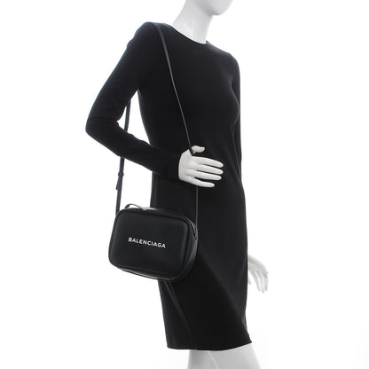 Balenciaga Calfskin Logo S Everyday Camera Bag Black 2 of 7