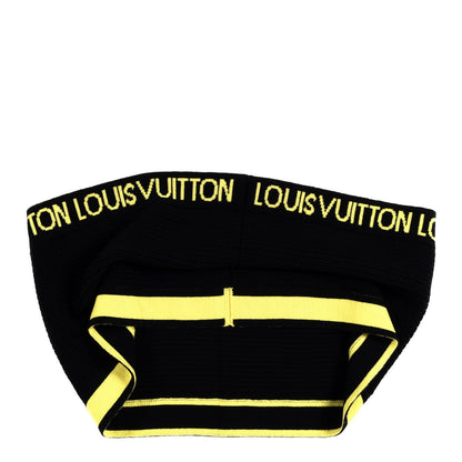 Louis Vuitton Wool Gravity Snood Scarf Black Jaune 3 of 5
