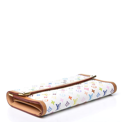 Louis Vuitton Monogram Multicolor Porte Tresor International Wallet White 3 of 13