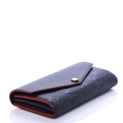 Louis Vuitton Empreinte Sarah Wallet NM Marine Rouge 4 of 8