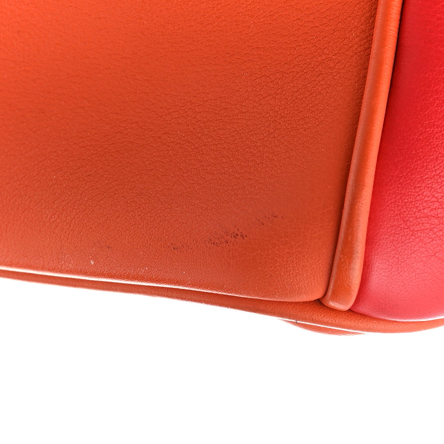 Smooth Calfskin Medium Tri-Color Diorissimo Tote Orange Fuchsia Red