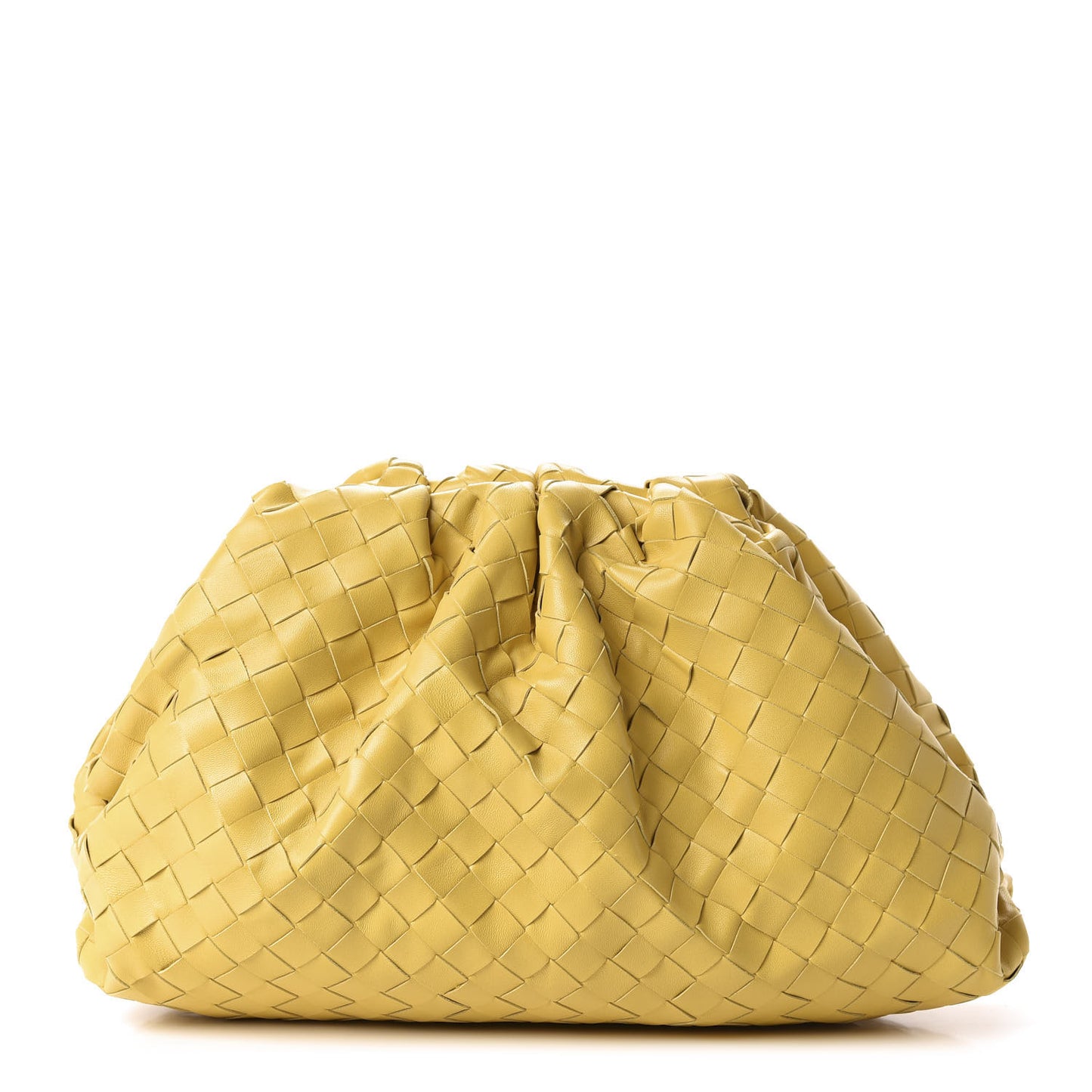 Nappa Maxi Intrecciato The Pouch Oversized Clutch Corn