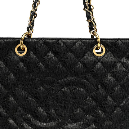 Chanel Caviar Quilted Grand Shopping Tote GST Black 9 of 11