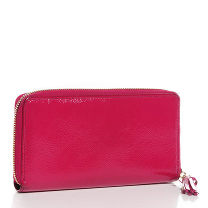 Gucci Patent Soho Zip Around Wallet Bright Bougainvillea 3 of 7