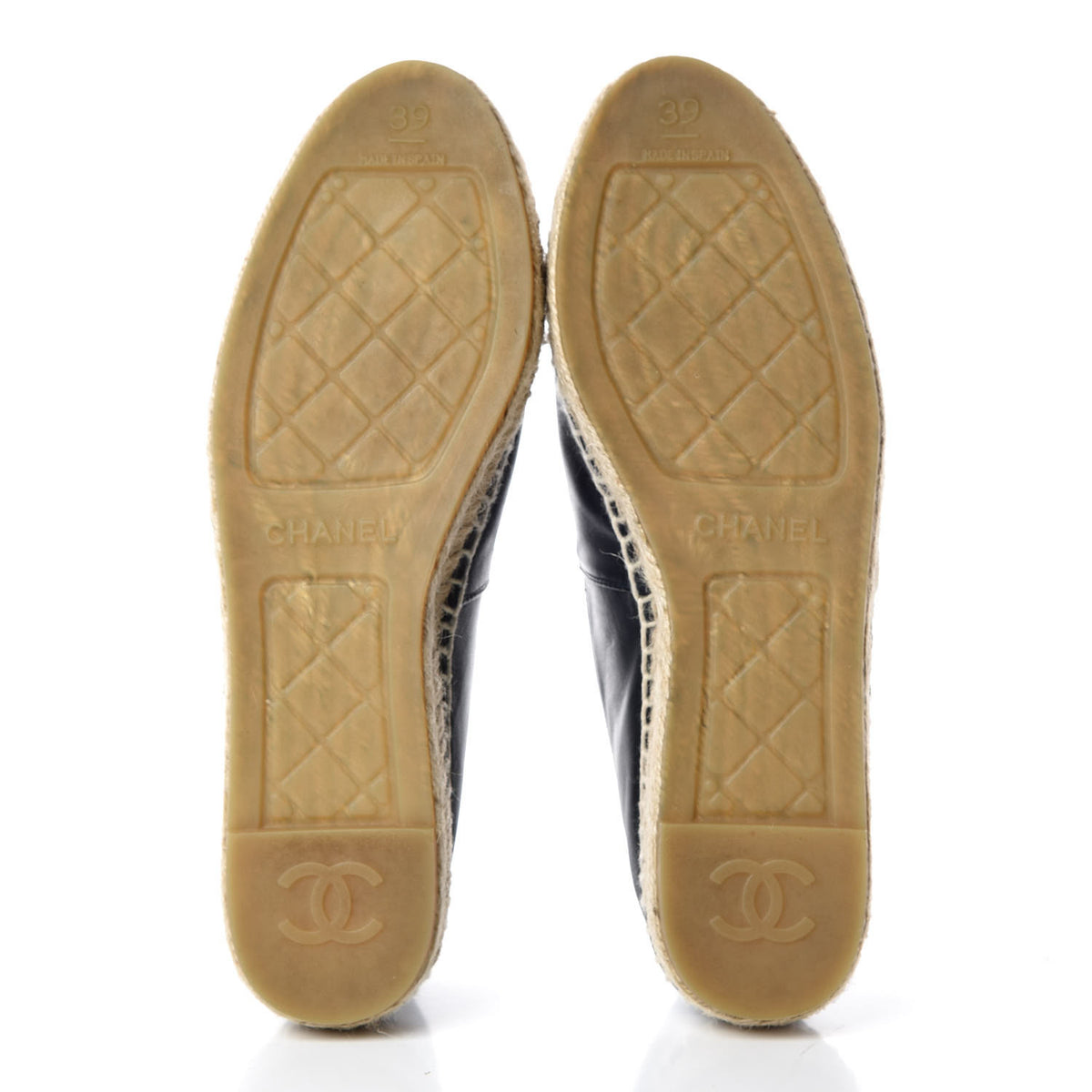 Lambskin CC Espadrilles 39 Dark Navy
