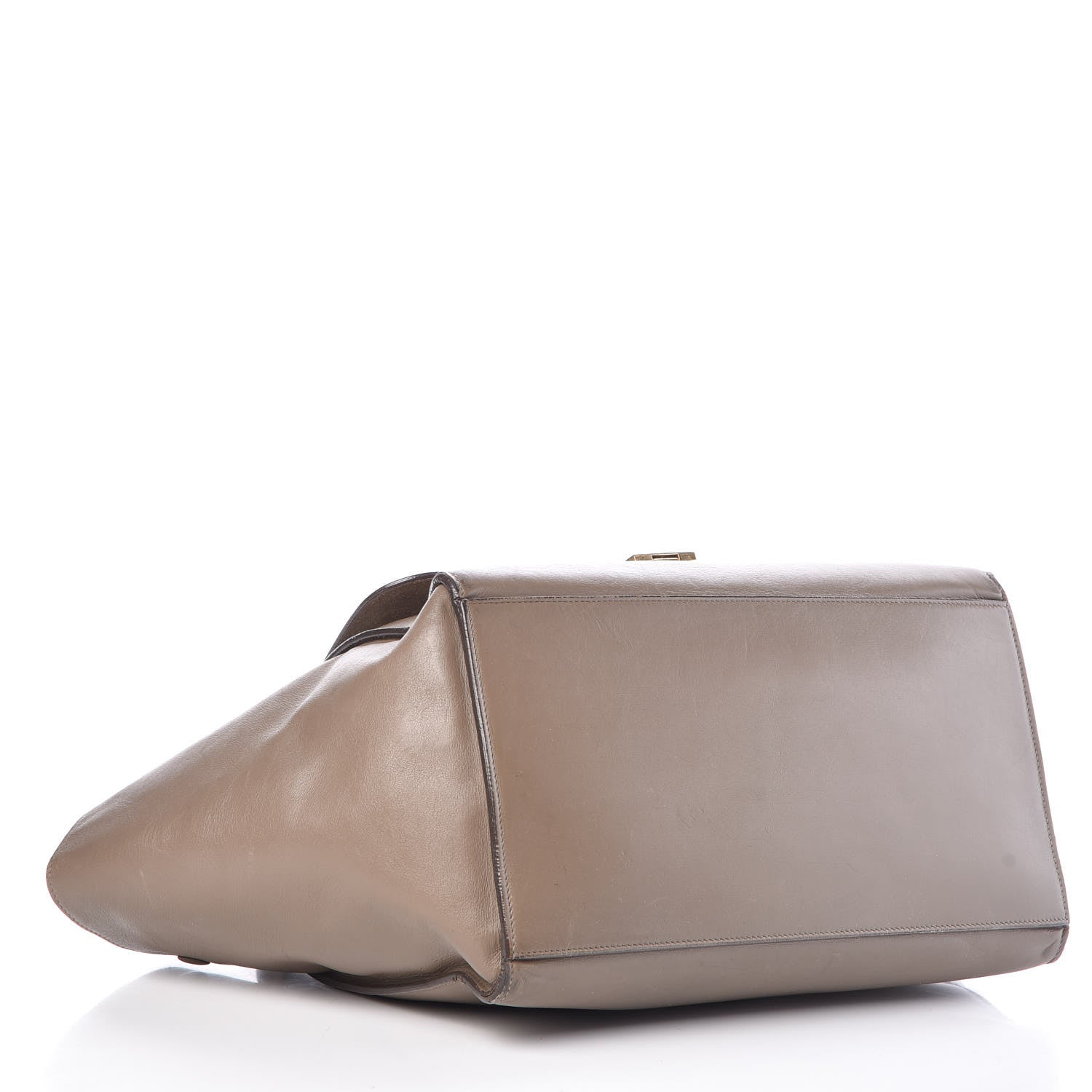 Celine Smooth Calfskin Medium Trapeze Taupe 4 of 23