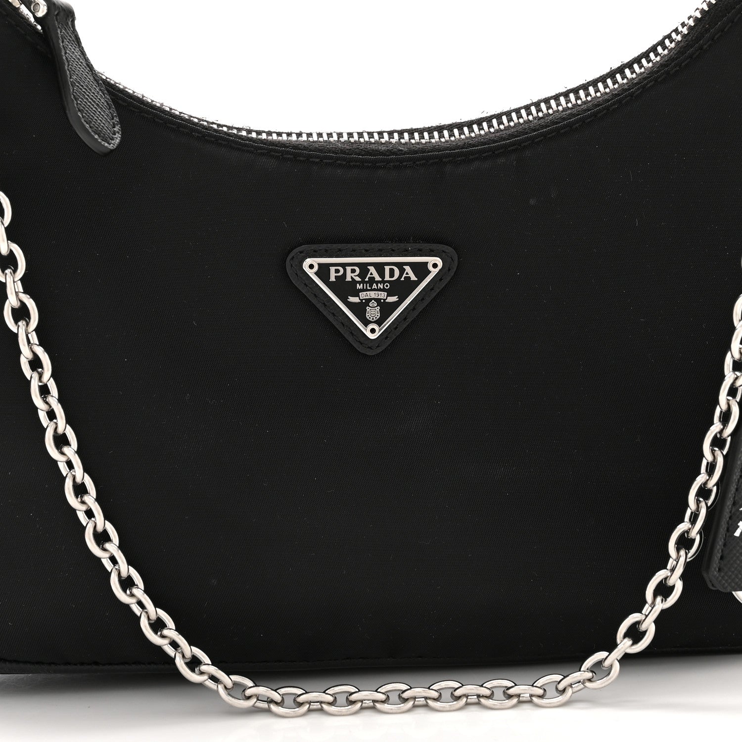 Prada Nylon Re-Edition 2005 Shoulder Bag Black 8 of 10