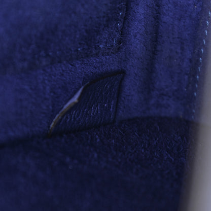 Celine Drummed Calfskin Nano Luggage Indigo 7 of 16