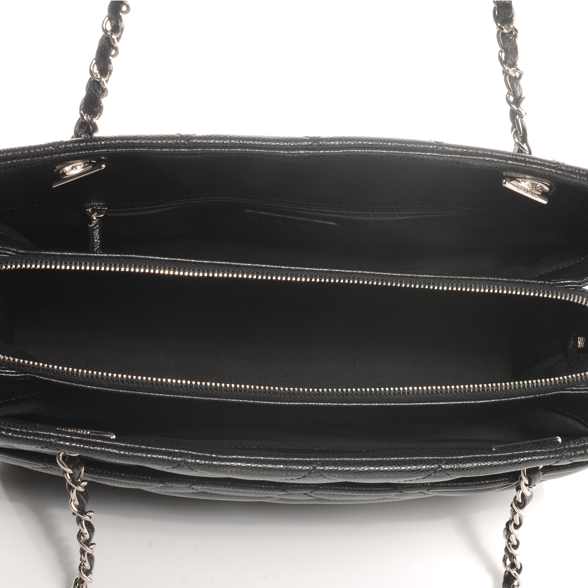 Chanel Caviar CC Timeless Tote Black 5 of 8