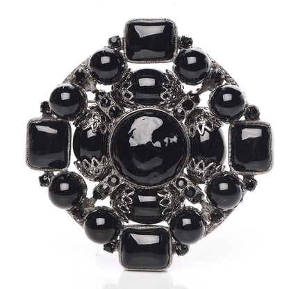 Chanel Enamel Brooch Black 1 of 4