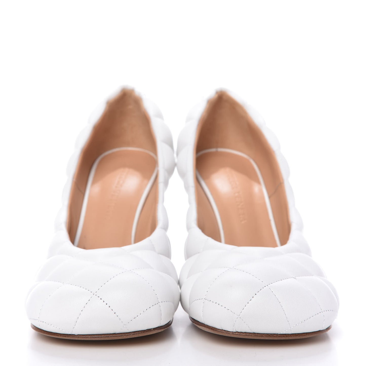 Nappa Matelasse Padded Dream Pumps 36 Optic White