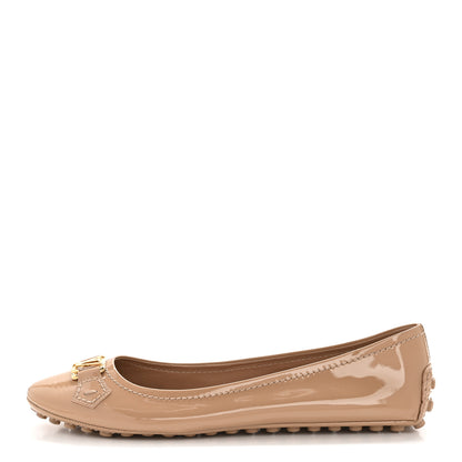 Louis Vuitton Patent Calfskin Womens Oxford Ballerina Flats 40.5 Rose Poudre 1 of 9