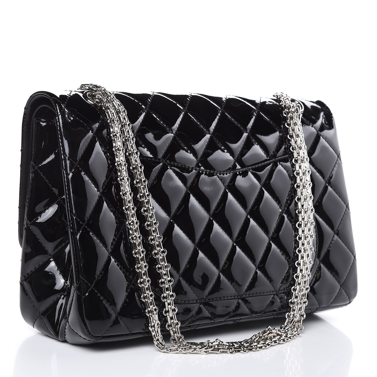 Chanel Patent Quilted 2.55 Reissue 227 Flap Black 3 of 16