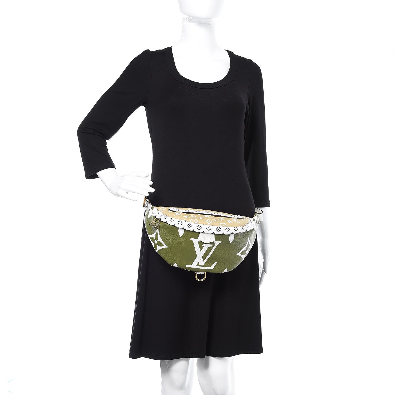 Louis Vuitton Monogram Giant Bumbag Kaki Beige 2 of 9