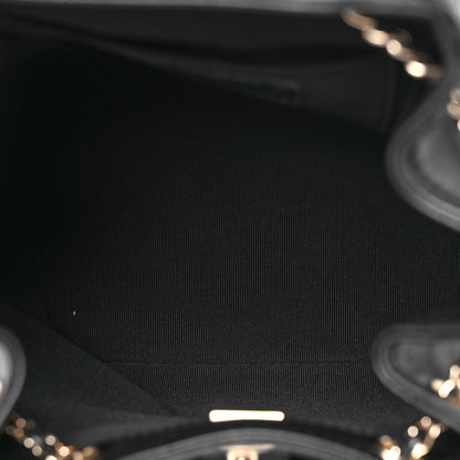 Chanel Lambskin Quilted Small Duma Drawstring Backpack Black 5 of 12