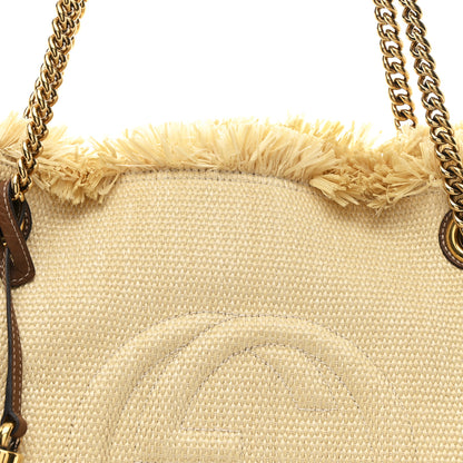 Gucci Raffia Medium Soho Chain Shoulder Bag Beige 8 of 12