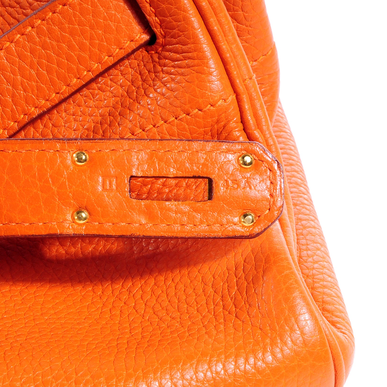 Hermes Taurillon Clemence JPG Birkin 42 Orange 6 of 9