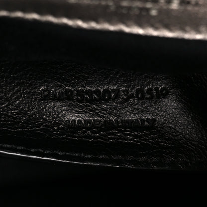 Saint Laurent Crinkled Calfskin Matelasse Monogram Baby Niki Chain Satchel Platinum 8 of 11