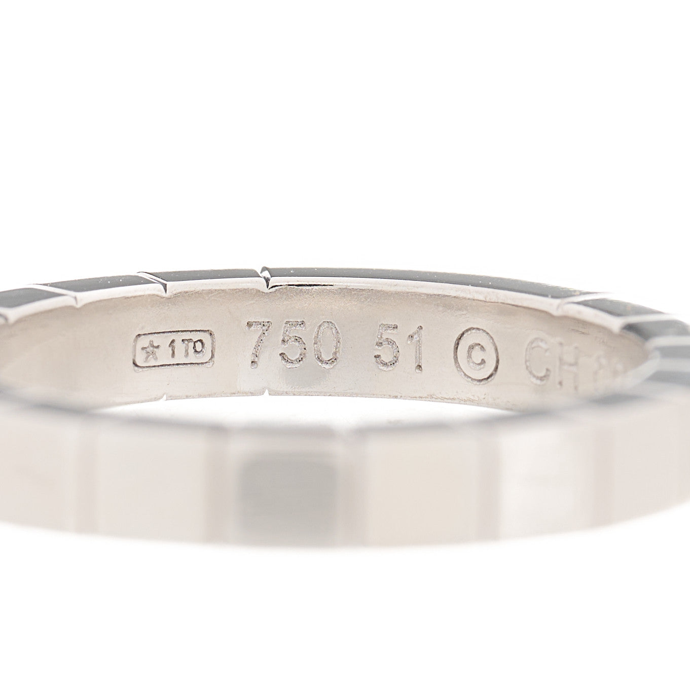 Cartier 18K White Gold Lanieres Ring 51 5.75 4 of 5