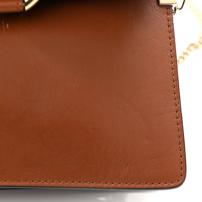 Chloe Calfskin Suede Mini Chain Faye Shoulder Bag Tobacco 12 of 12