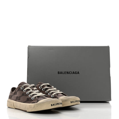 Balenciaga Jacquard BB Monogram Distressed Womens Paris Low Top Sneakers 36 Dark Mink Grey Brown 8 of 8