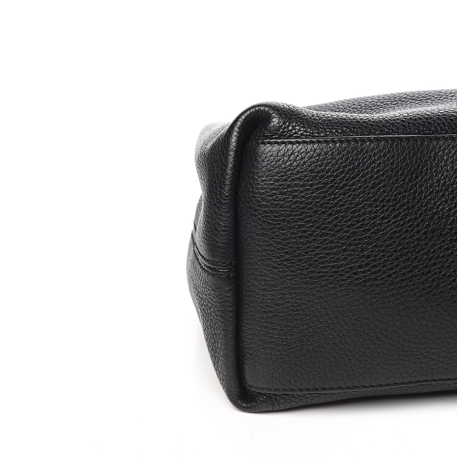 Gucci Pebbled Calfskin Medium Soho Chain Shoulder Bag Black 7 of 9