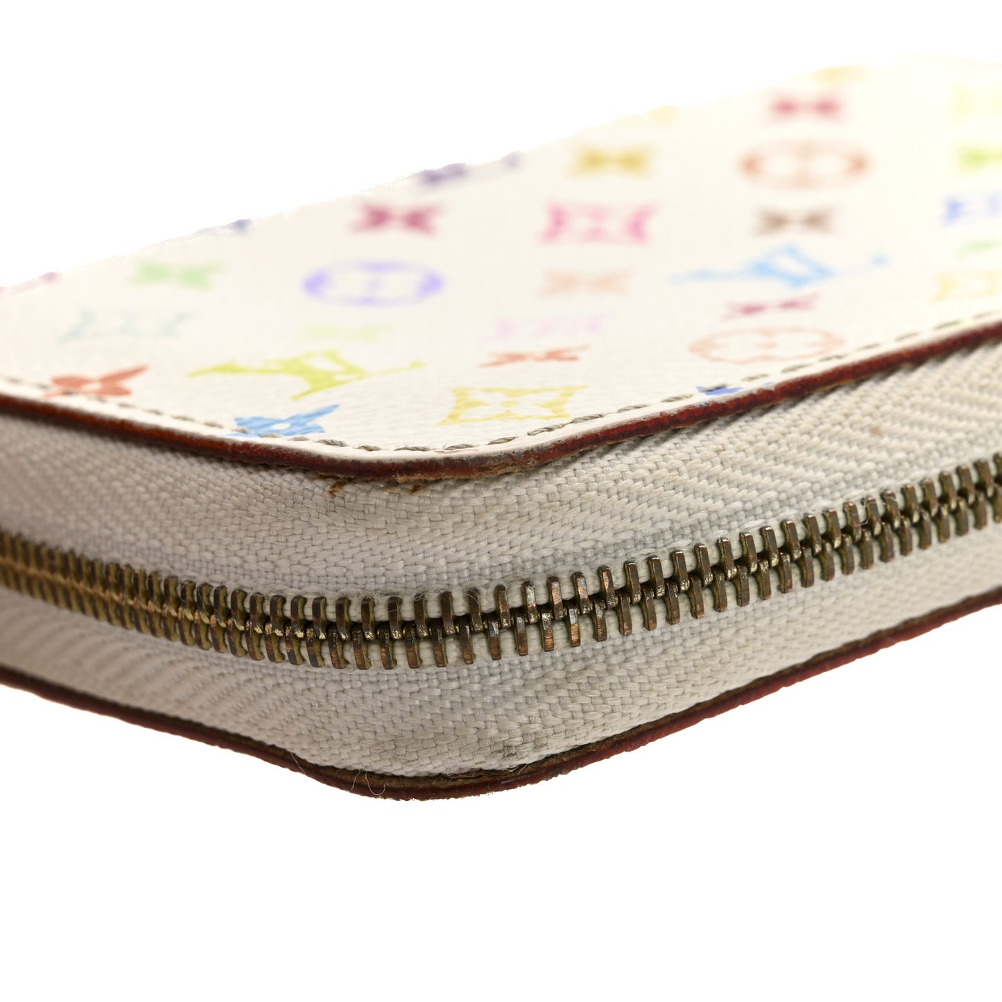 Monogram Multicolor Zippy Coin Purse Wallet White