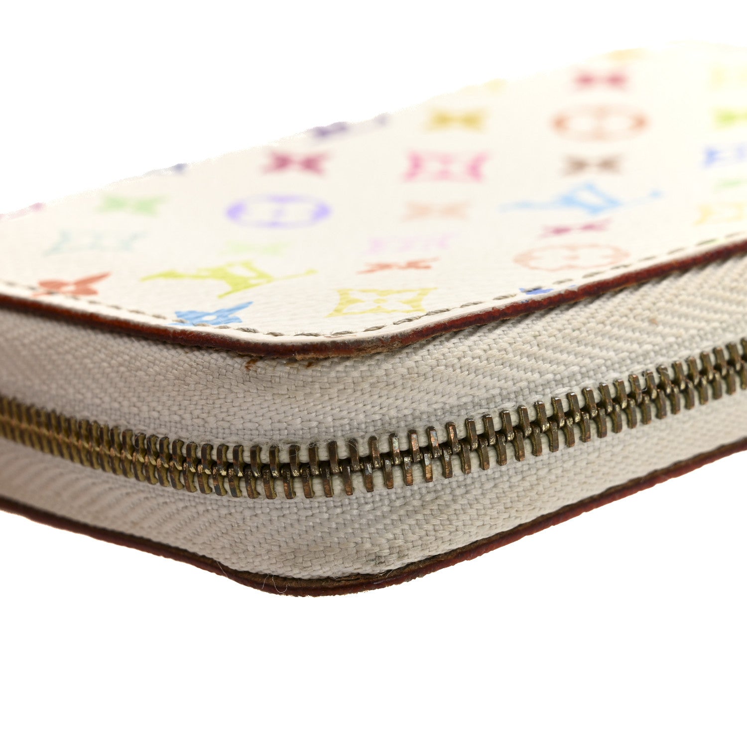 Louis Vuitton Monogram Multicolor Zippy Coin Purse Wallet White 19 of 22