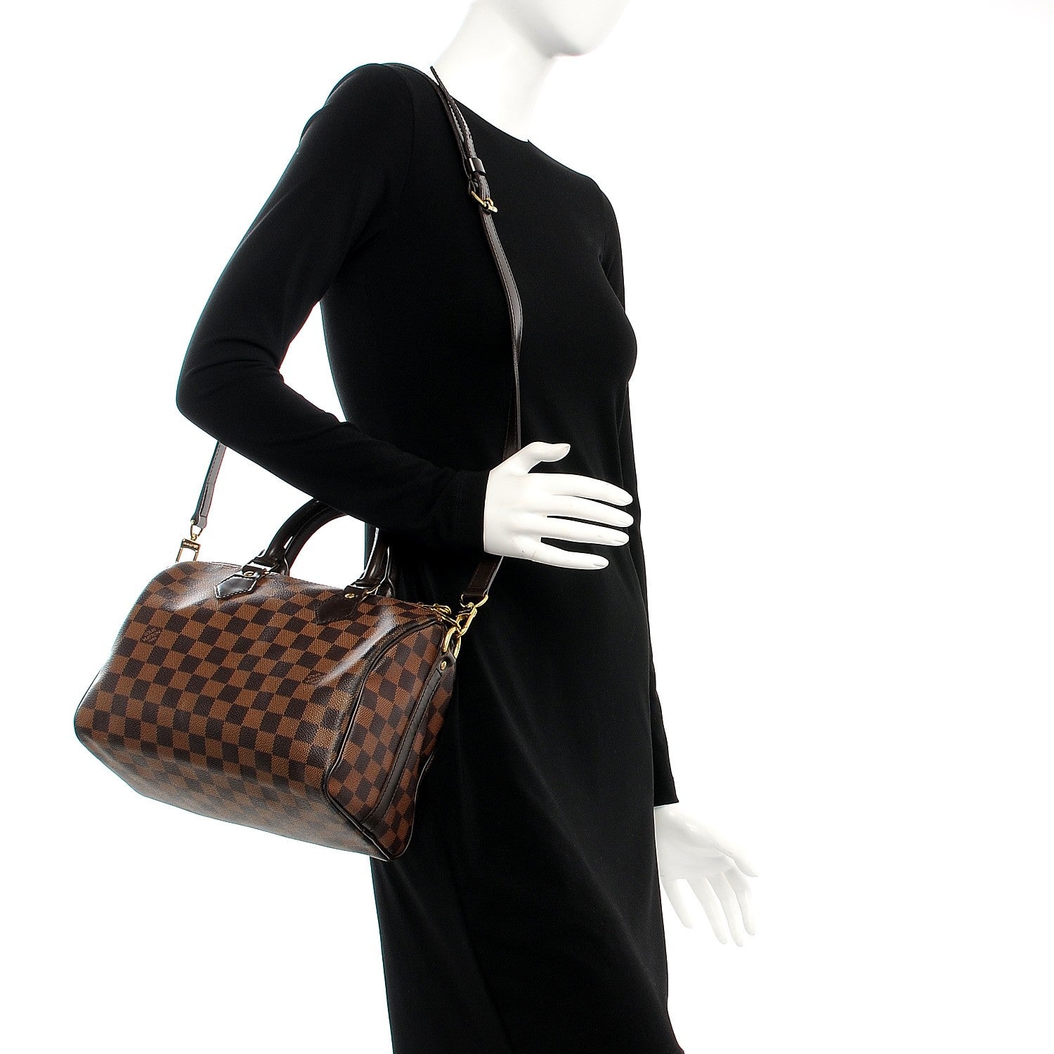 Louis Vuitton Damier Ebene Speedy Bandouliere 25 2 of 9