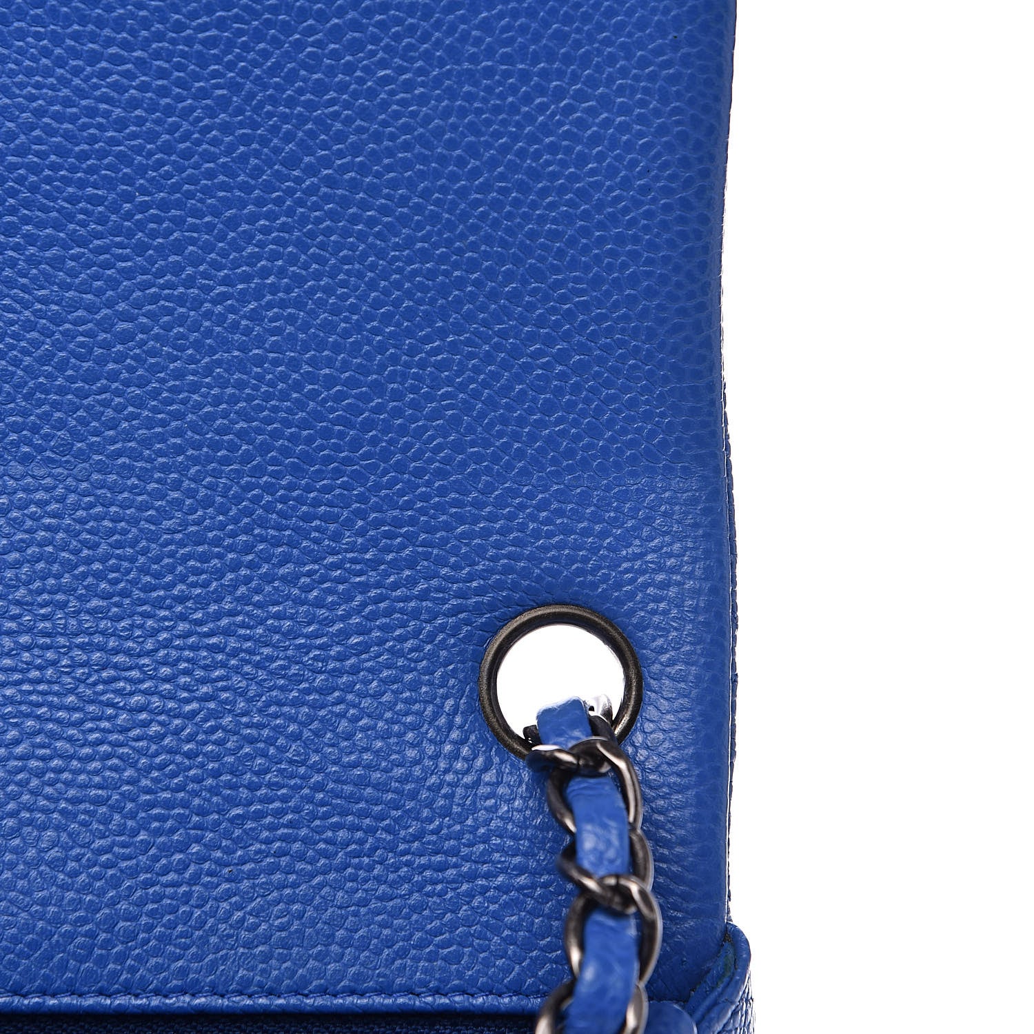 Chanel Caviar Quilted Mini Square Flap Blue 10 of 13