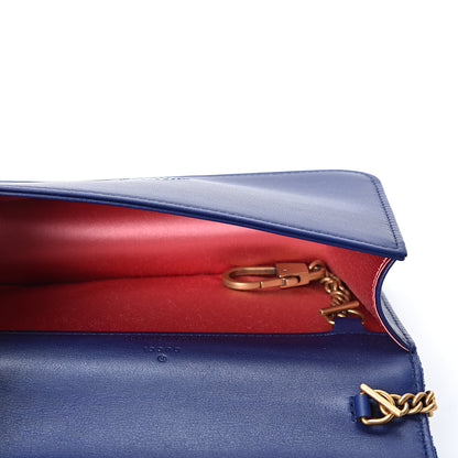 Gucci Velvet Matelasse GG Marmont Mini Bag Cobalt Blue 4 of 9