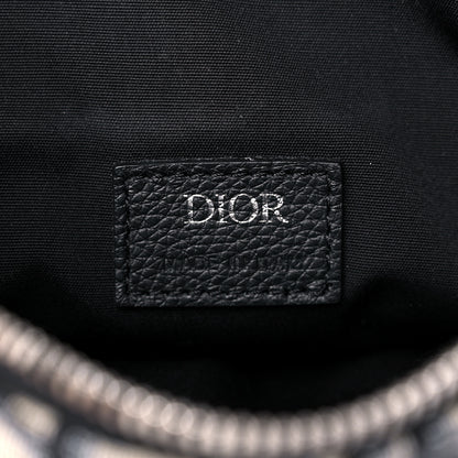 Christian Dior Oblique Mens Saddle Bag Blue 5 of 8