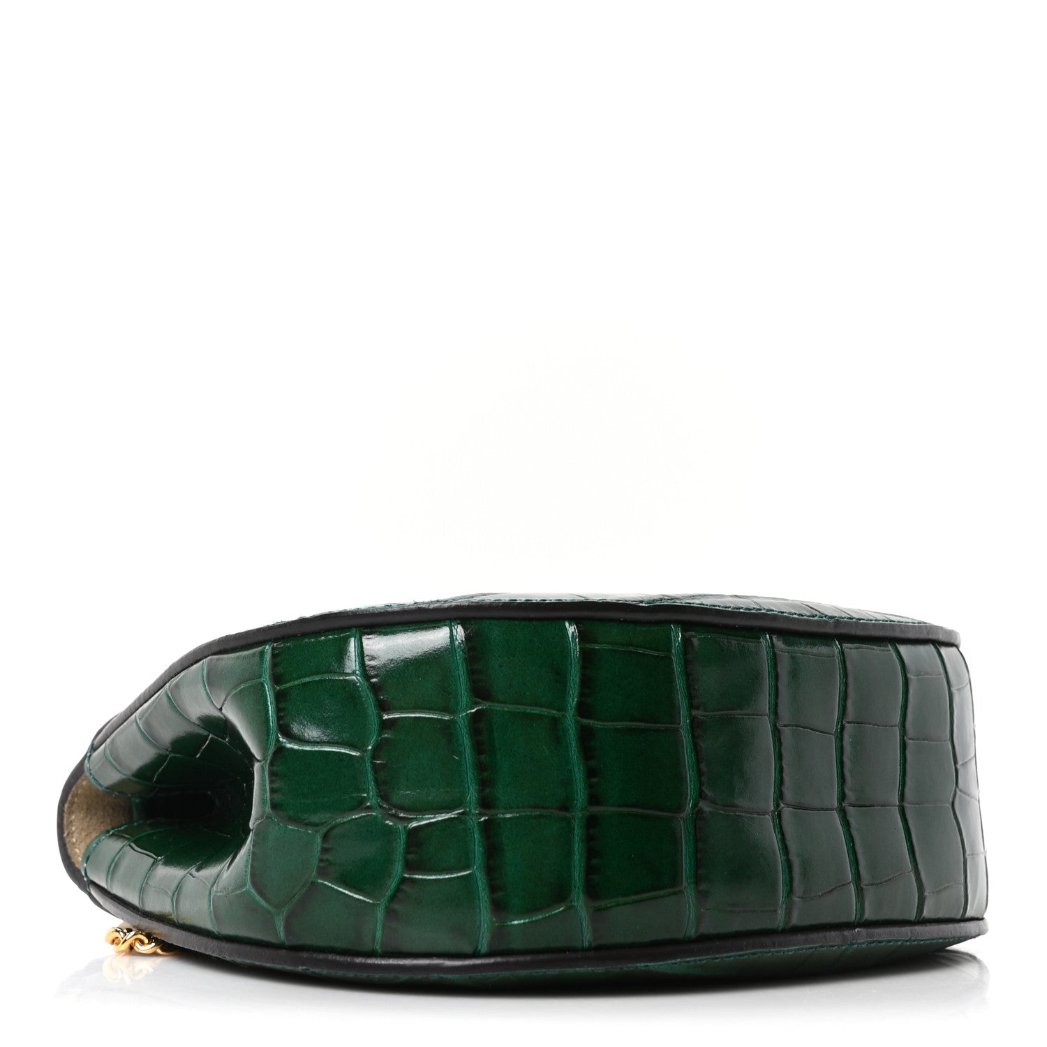 Chloe Calfskin Crocodile Embossed Mini Drew Shoulder Bag Woodsy Green 4 of 10