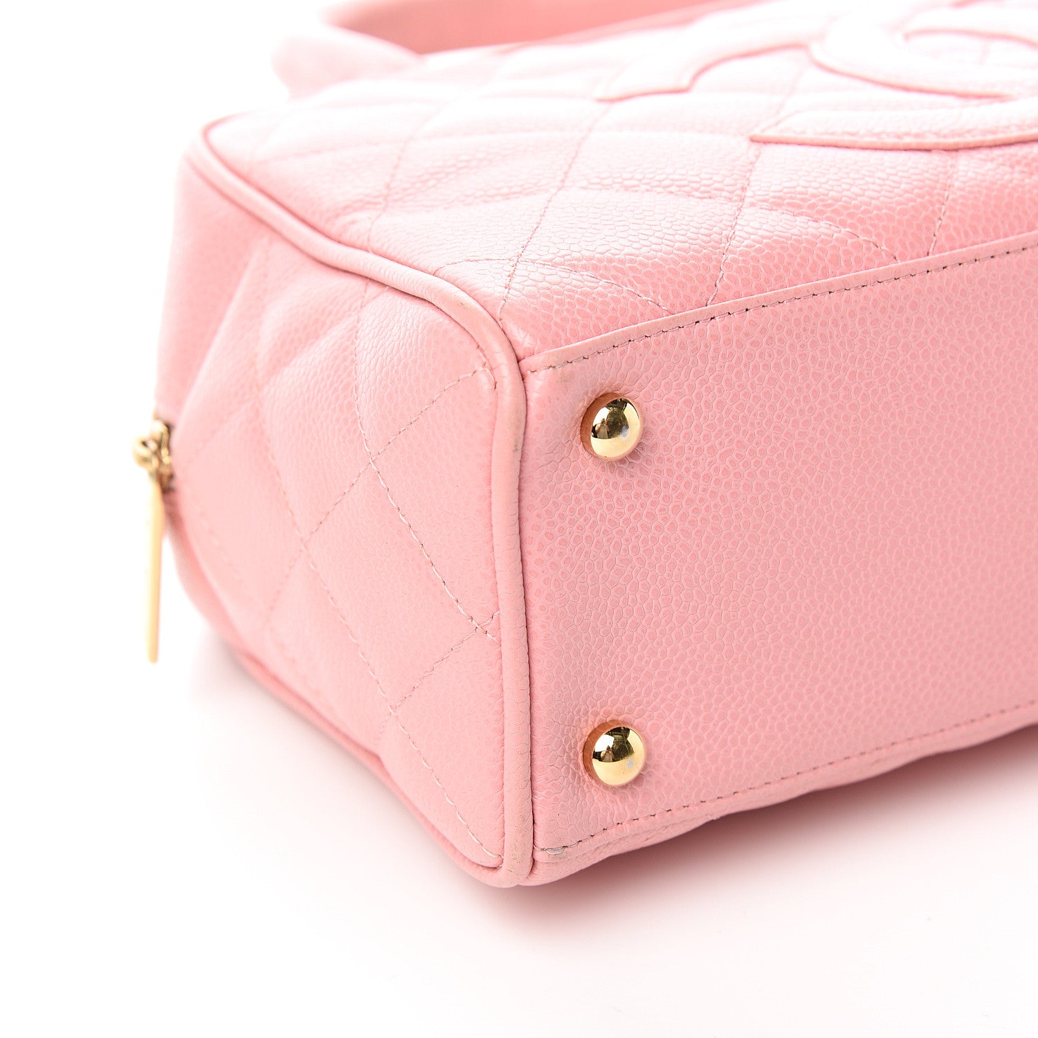 Chanel Caviar Quilted Small Bowler Pink 7 of 10
