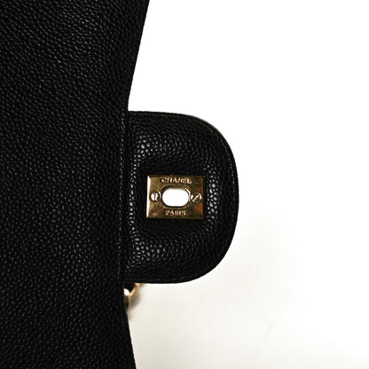 Chanel Caviar Quilted Jumbo Double Flap Black 8 of 13