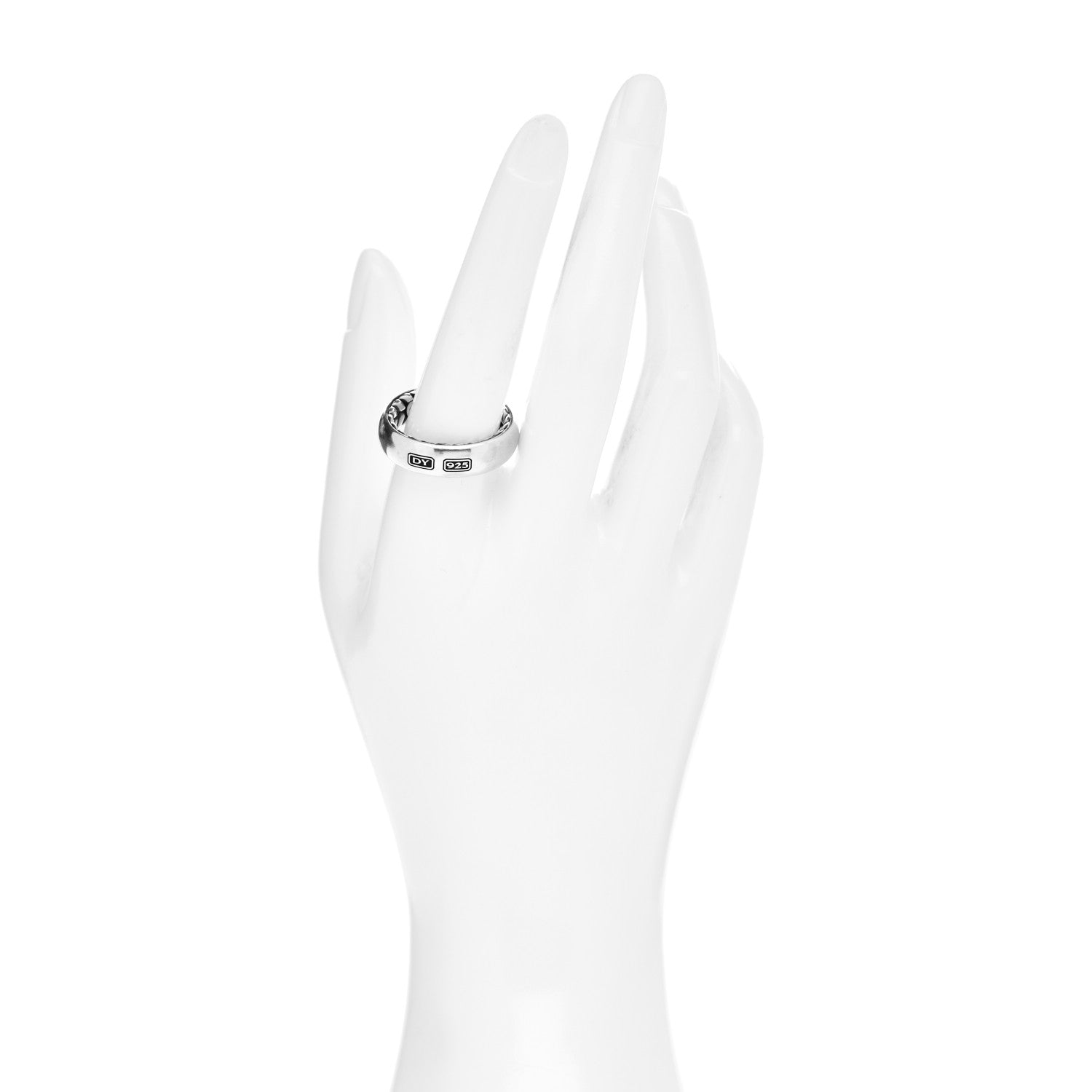 David Yurman Sterling Silver 6mm Streamline Band Ring 61 9.75 2 of 5