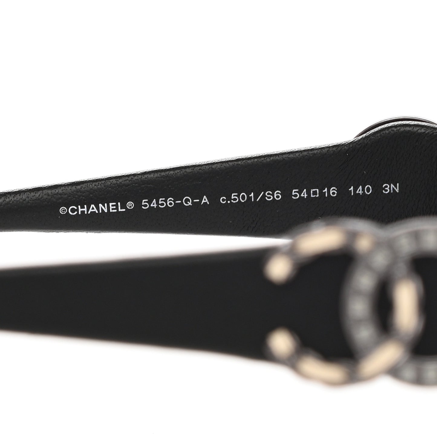 Acetate Square CC Sunglasses 5456 Black