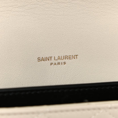 Saint Laurent Lambskin Quilted Mini Gaby Satchel Blanc Vintage 7 of 21